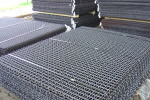 rede de arame frisada de aço inoxidável do furo quadrado de 1.0-5.5mm